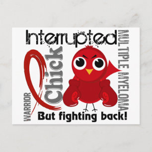 Chick Interrupted 3 Multiple Myeloma Postcard