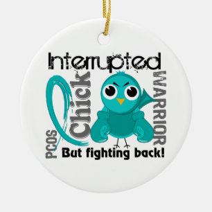 Chick Interrupted 3 PCOS Polycystic Ovary Syndrome Ceramic Tree Decoration