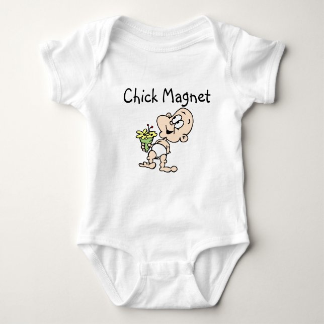 Chick Magnet Baby T-Shirt Bodysuit (Front)