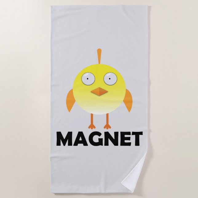Chick Magnet - Beach Towel (Front)