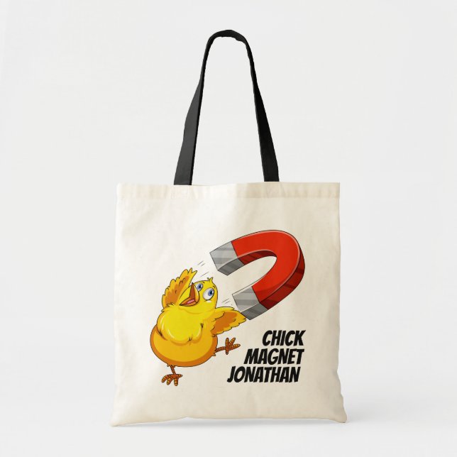 Chick Magnet  custom name Tote Bag (Front)