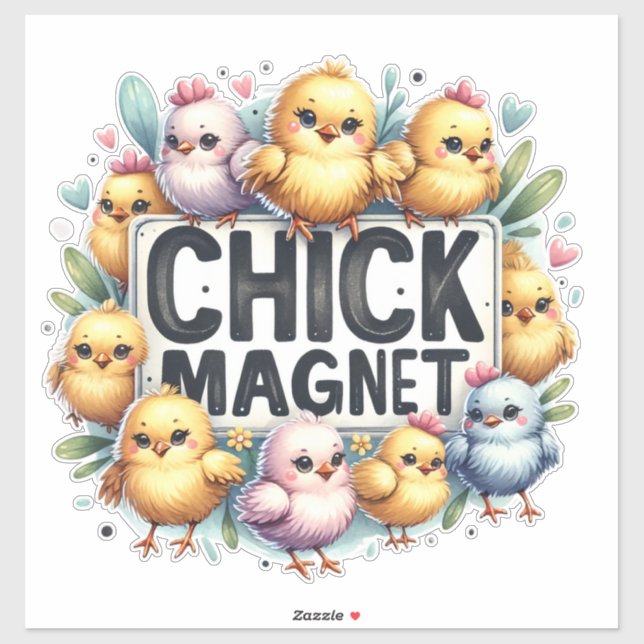 Chick Magnet - Cute Baby Chicks (Sheet)