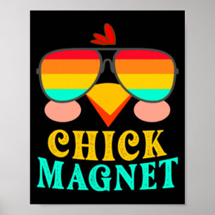 Chick Magnet Cute Easter Egg Hunting Spring Out _1 Poster
