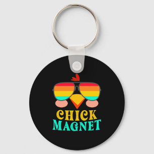 Chick Magnet Cute Easter Egg Hunting Spring Out  Key Ring