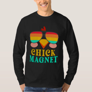 Chick Magnet & Cute Easter Egg Hunting Spring Out T-Shirt