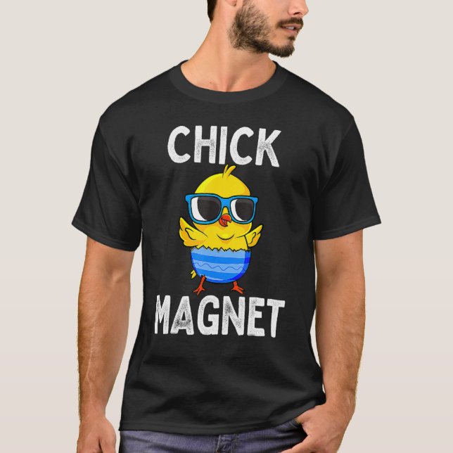 Chick Magnet  Easter Cute Baby Chicken  Kids Boys  T-Shirt (Front)