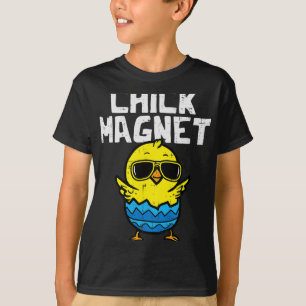 Chick Magnet Sunglasses Egg Cute Easter Boys Kids  T-Shirt