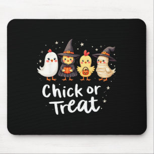 Chick Or Treat Cute Halloween Chicken Costume Artw Mouse Pad