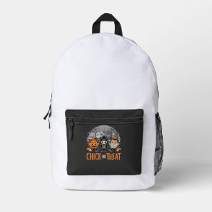 Chick or Treat Cute Halloween Graveyard Design_1 Printed Backpack