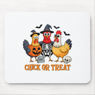 Chick Or Treat Funny Chicken Halloween Costume Chi Mouse Pad
