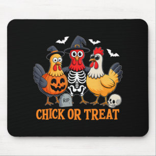 Chick Or Treat Funny Chicken Halloween Costume Chi Mouse Pad