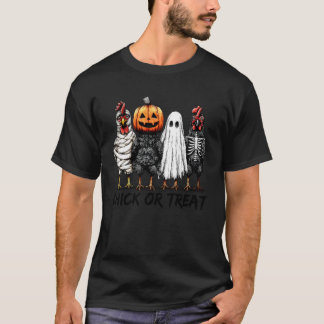 Chick Or Treat Halloween Pumpkin Ghost Spooky Funn T-Shirt
