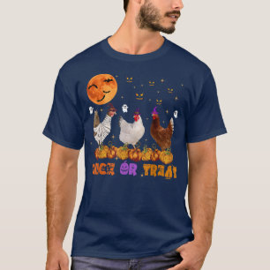 Chick Or Treat Pumpkin Halloween 2022 Horror Night T-Shirt