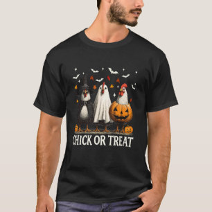 Chick Or Treat Spooky Chicken Halloween Spooky Sea T-Shirt