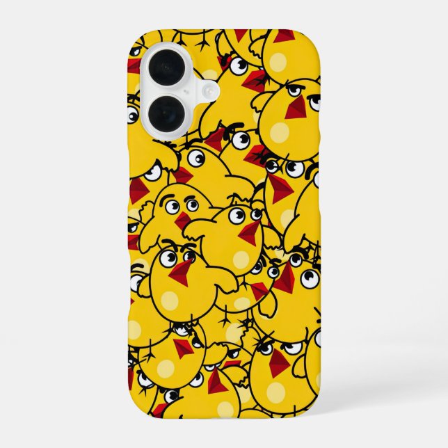 Chick Pattern Phone Case (Back)
