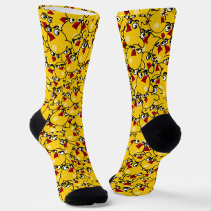 Chick Pattern Socks