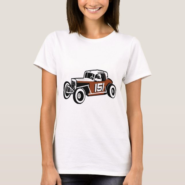 Chick Stockwell Old Time Race Car Racearena T-Shirt (Front)