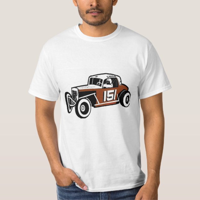 Chick Stockwell Vintage Racecar, Danbury Racearena T-Shirt (Front)