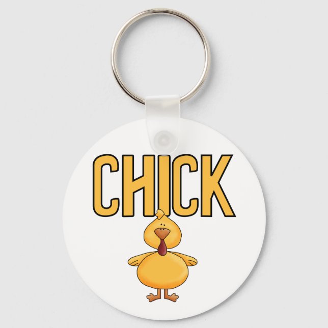 Chick T-shirts and Gifts Key Ring (Front)