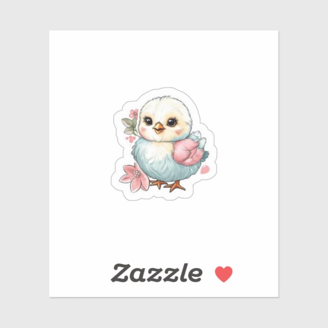 Chick with flowers (Sheet)