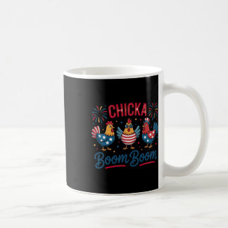 Chicka Boom Boom Chicken Crew Patriot 4th Of July  Coffee Mug