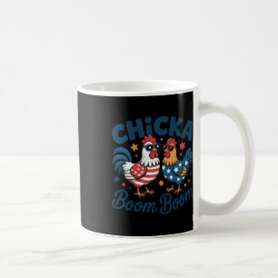 Chicka Boom Boom Patriotic Chicken Funny Coffee Mug