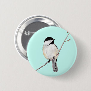 Chickadee 6 Cm Round Badge