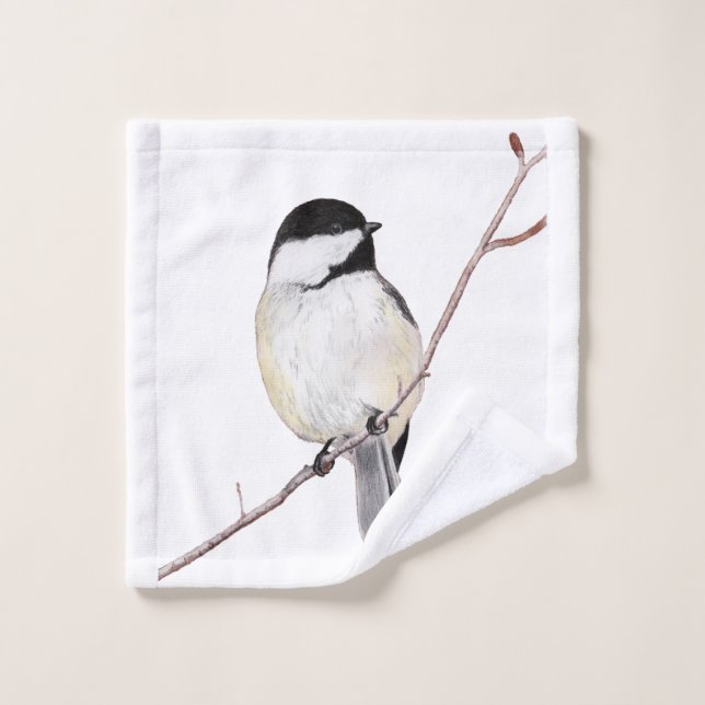 Chickadee Bath Towel Set (Wash Cloth)