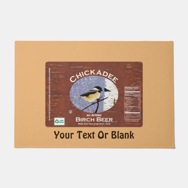 Chickadee Birch Beer Doormat (Front)