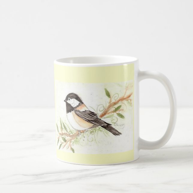 Chickadee coffee mug (Right)