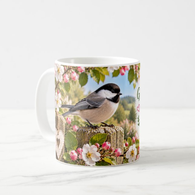 Chickadee Good Things Come in Small Packages Coffee Mug (Front Left)