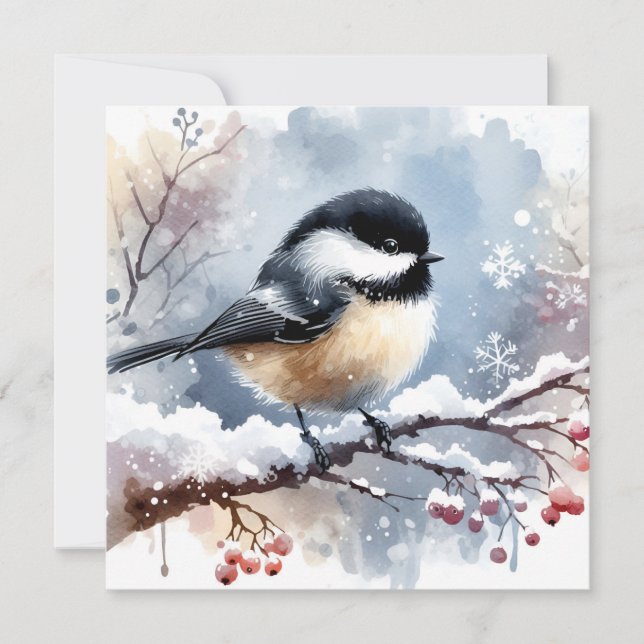 Chickadee Greeting Card (Front)