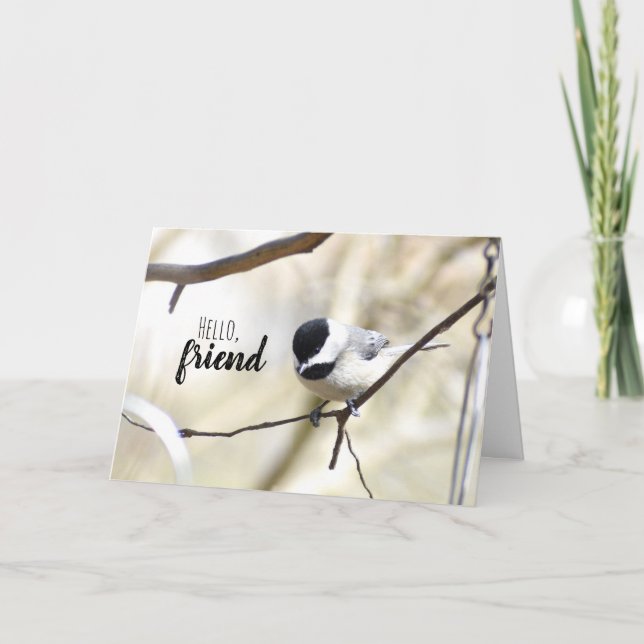 Chickadee Greeting Card (Front)