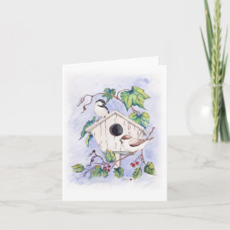 Chickadee Greeting Card (Blank Inside)