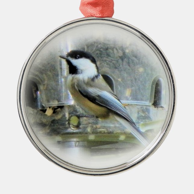Chickadee Metal Tree Decoration (Front)