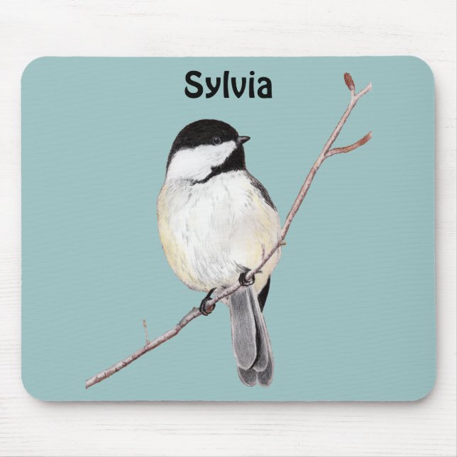 Chickadee Mouse Pad (Front)