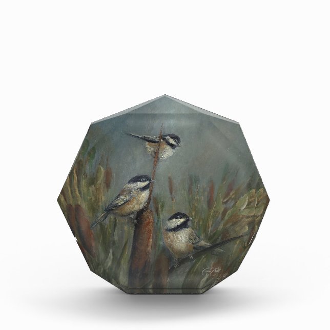 Chickadee Octogonal Photo Block (Front)