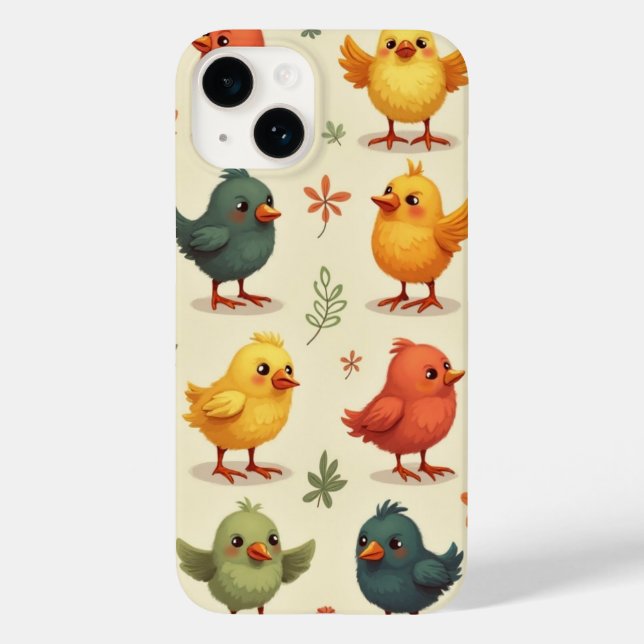 Chickadee of colourful  Case-Mate iPhone case (Back)