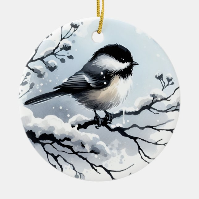 Chickadee Ornament (Front)