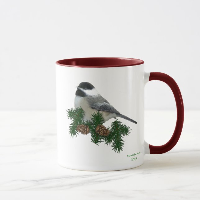 Chickadee (Pine) Mug (Right)