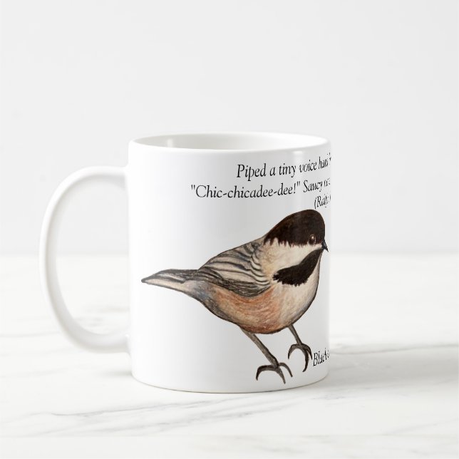 Chickadee Poetry Mug (Left)