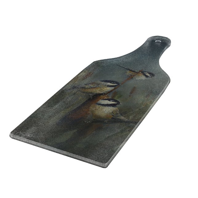 Chickadee Pond Cutting Board (Corner)