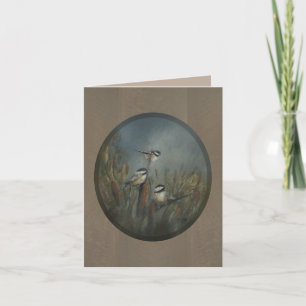 Chickadee Pond Oval Card