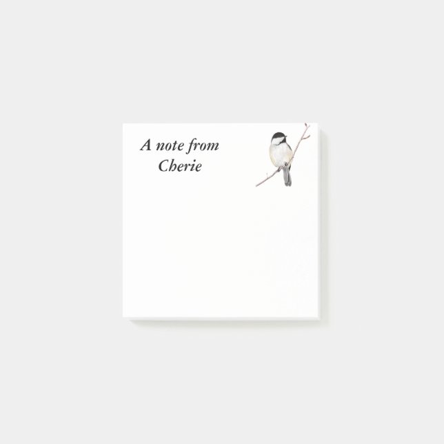 Chickadee Post-it Notes (Front)