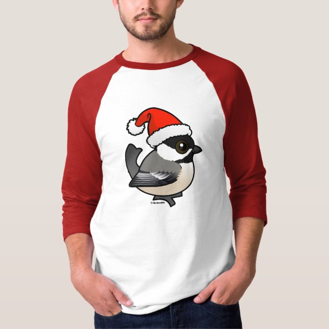 Chickadee Santa T-Shirt (Front)