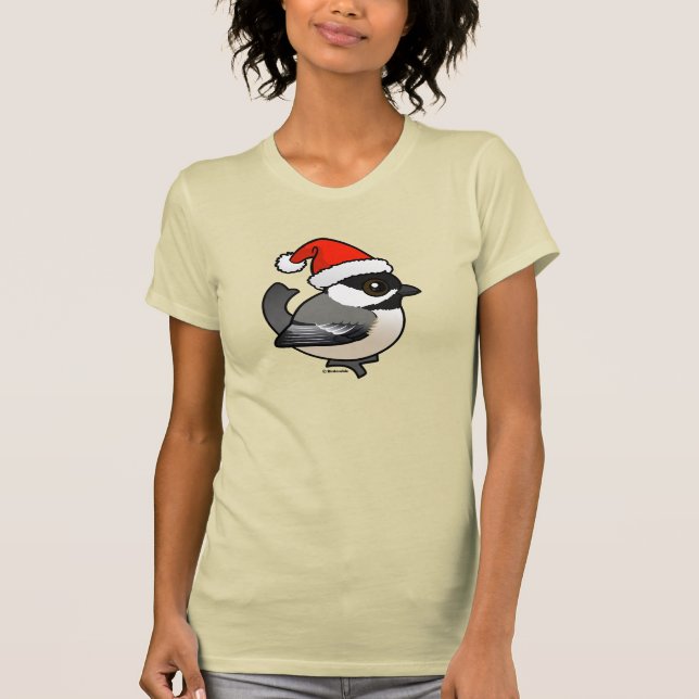 Chickadee Santa T-Shirt (Front)