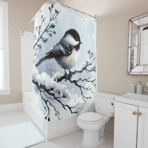 Chickadee Shower Curtain