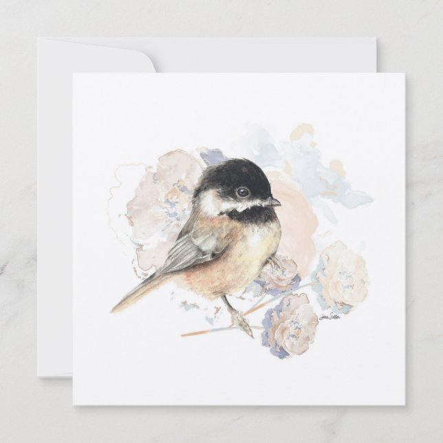 Chickadee Songbird Watercolor (Front)
