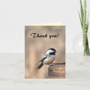 Chickadee Thank You Card
