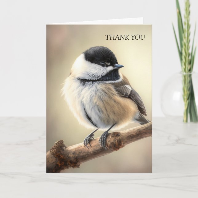 Chickadee Thank You Card (Front)